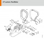 Stihl MS 260-D Catalytic Converter Gasoline Chainsaw Spare Parts